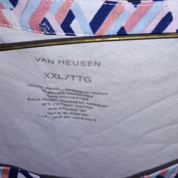 Van Heusen, XXL, white, blue, coral. - Picture 3 of 3